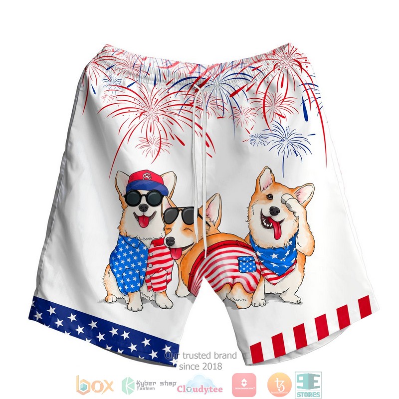 NEW Corgi Independence Day Is Coming Hawaii Shirt, Shorts word1