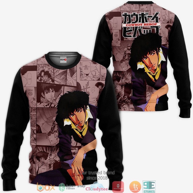 Cowboy Bebop Spike Spiegel Anime Merch Manga 3d Hoodie, Bomber jacket 2 Cowboy Bebop Spike Spiegel Anime Merch Manga 3d Hoodie Bomber jacket 1