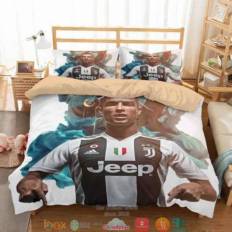 Cr7 Juventus Fc Duvet Cover Bedroom Set