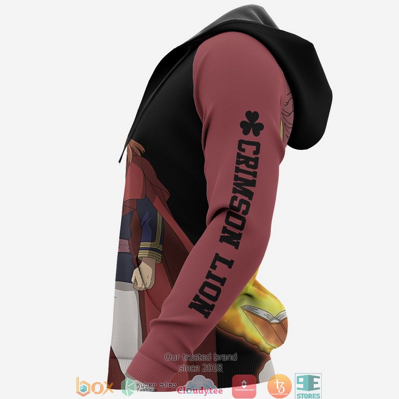 Crimson Lion Fuegoleon Vermillion Black Clover Anime 3d Hoodie Bomber jacket 1 2 3 4 5