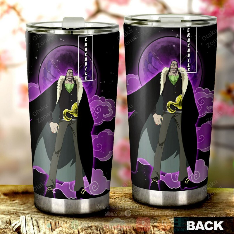 BEST Crocodile One Piece Purple Anime 3D Steel Tumbler 3 Crocodile One Piece Purple Anime Tumbler 1 2