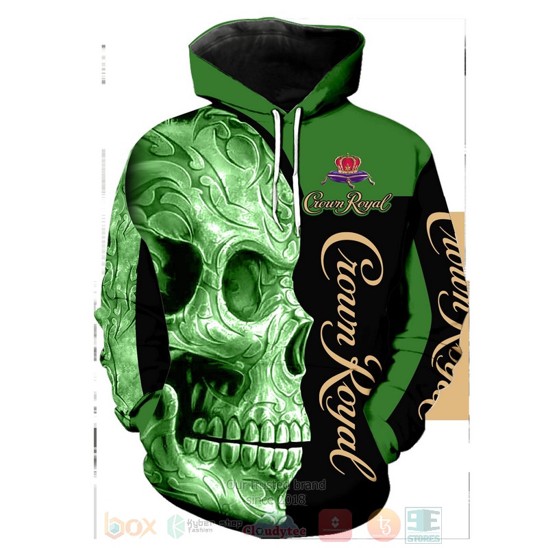 BEST Crown Royal Skull 3D T-Shirt, Hoodies 3 Crown Royal Skull 3D Hoodie Shirt 1 2