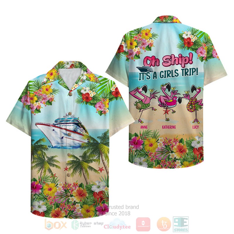 BEST Cruise Flamingo Oh Ship It's A Girls Trip Personalized 3D Aloha Shirt 6 BEST Cruise Flamingo Oh Ship It's A Girls Trip Personalized 3D Aloha Shirt word3