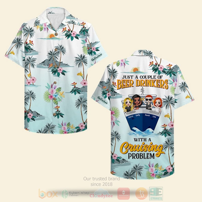 BEST Cruising Friends Just A Couple Of Beer Drinkers Custom Name 3D Aloha Shirt 7 BEST Cruising Friends Just A Couple Of Beer Drinkers Custom Name 3D Aloha Shirt word3