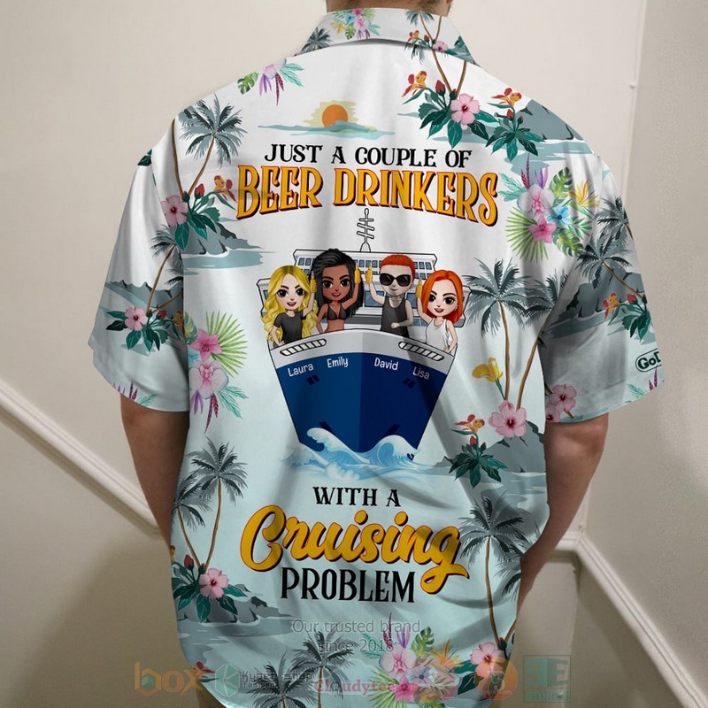BEST Cruising Friends Just A Couple Of Beer Drinkers Custom Name 3D Aloha Shirt 3 BEST Cruising Friends Just A Couple Of Beer Drinkers Custom Name 3D Aloha Shirt word2
