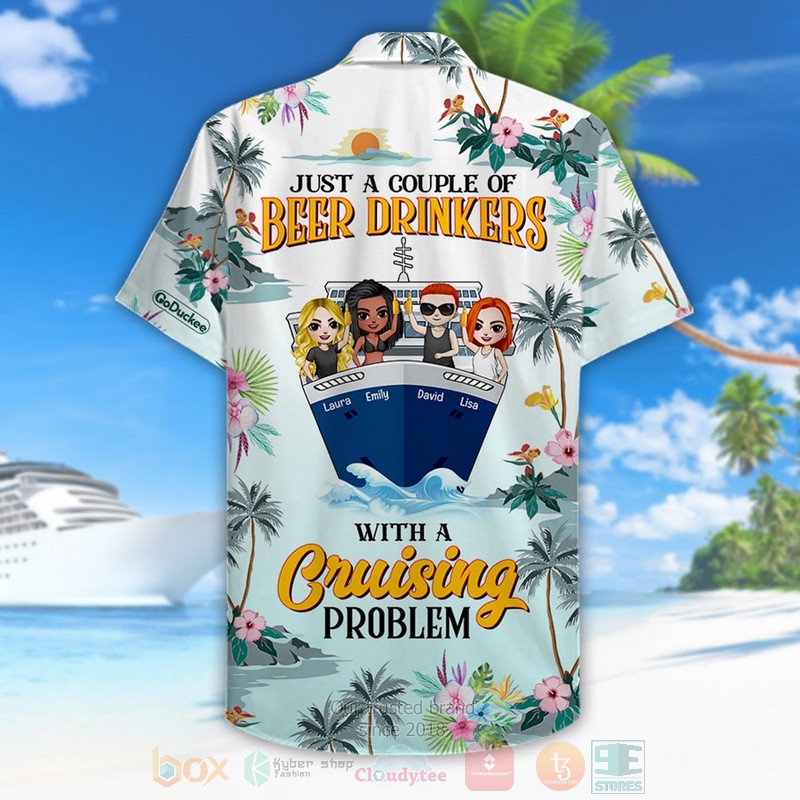 BEST Cruising Friends Just A Couple Of Beer Drinkers Custom Name 3D Aloha Shirt 4 BEST Cruising Friends Just A Couple Of Beer Drinkers Custom Name 3D Aloha Shirt word2