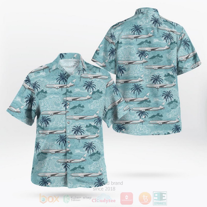 NEW Crystal Skye Aircraft Boeing 777-200LR Hawaii Shirt word3