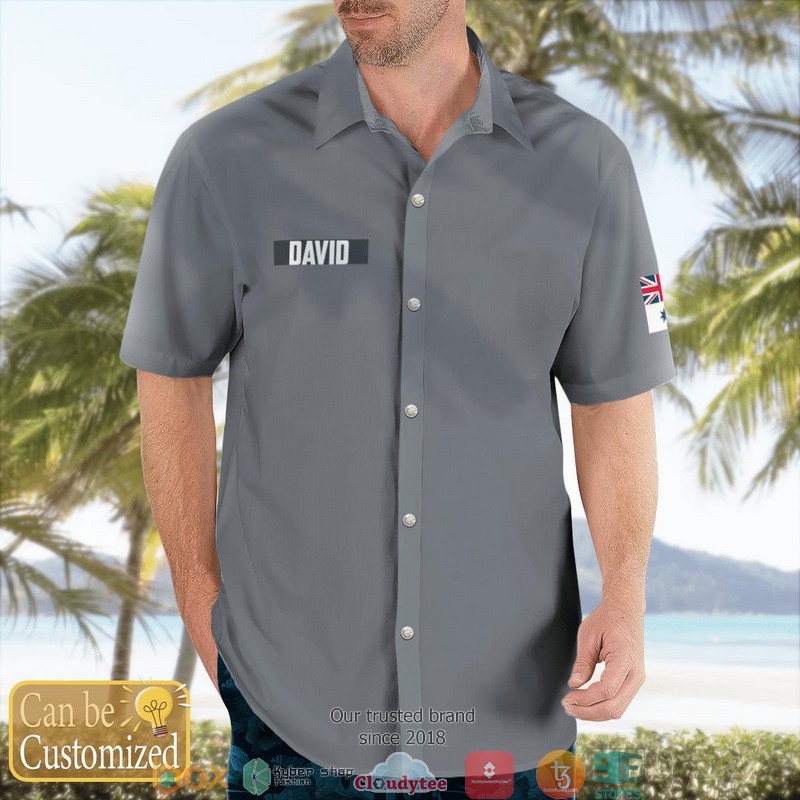 Custom Name Royal Australian Navy HMAS Vampire D11 Hawaiian Shirt word3