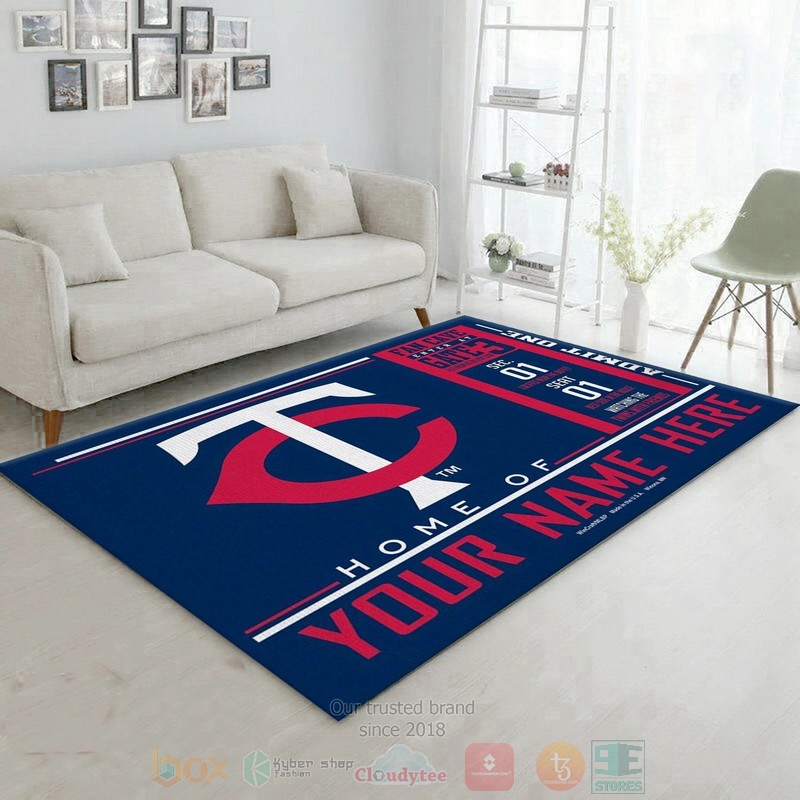 BEST Customizable Minnesota Twins Wincraft Custom Name MLB Team Logos Bedroom Rugs 3 Customizable Minnesota Twins Wincraft Custom Name MLB Team Logos Area Rugs 1 2