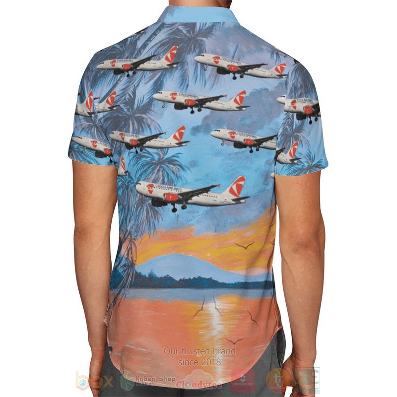 BEST Czech Airlines 3D Aloha Shirt 3 Czech Airlines Hawaiian Shirt 1 2