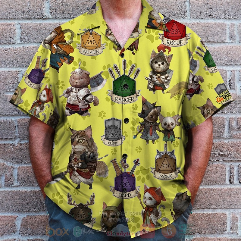 BEST D & D Cat Character Pattern 3D Aloha Shirt, Short-Pants 3 BEST D & D Cat Character Pattern 3D Aloha Shirt, Short-Pants word2