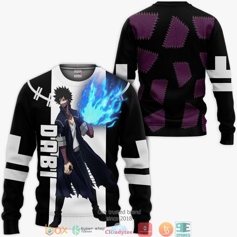 Dabi Anime My Hero Academia Merch 3d Hoodie, Bomber jacket 2 Dabi Anime My Hero Academia Merch 3d Hoodie Bomber jacket 1