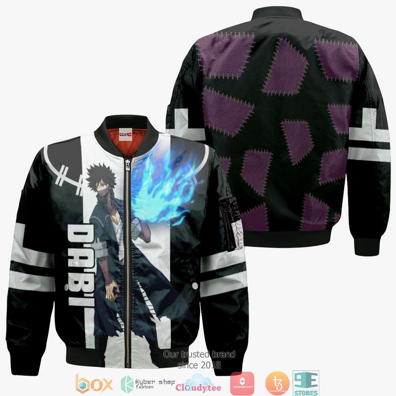 Dabi Anime My Hero Academia Merch 3d Hoodie, Bomber jacket 4 Dabi Anime My Hero Academia Merch 3d Hoodie Bomber jacket 1 2 3