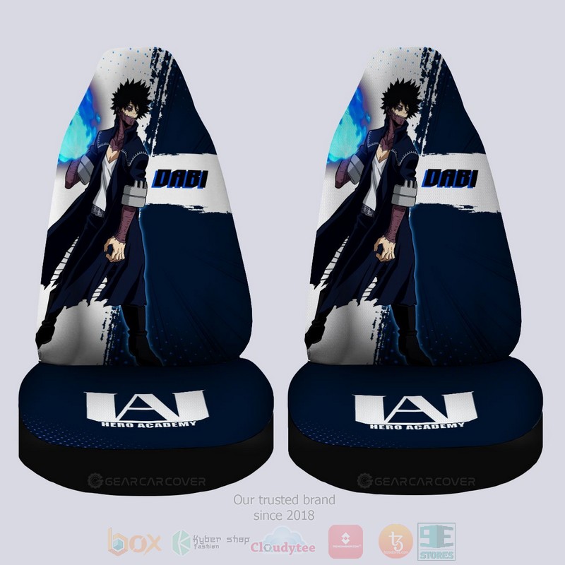 BEST-Anime Dabi My Hero Academia Luxury Car Seat Covers 3 Dabi My Hero Academia Anime Car Seat Cover 1 2