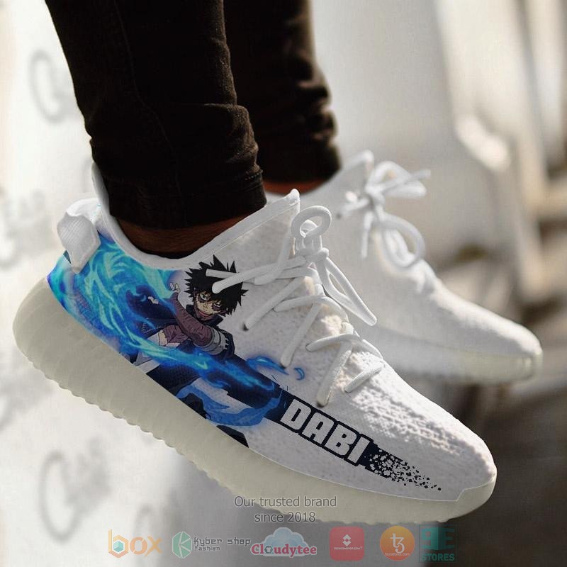 BEST Dabi My Hero Academia Yeezy Shoes Sneaker 4 Dabi My Hero Academia Anime Yeezy Shoes 1 2 3