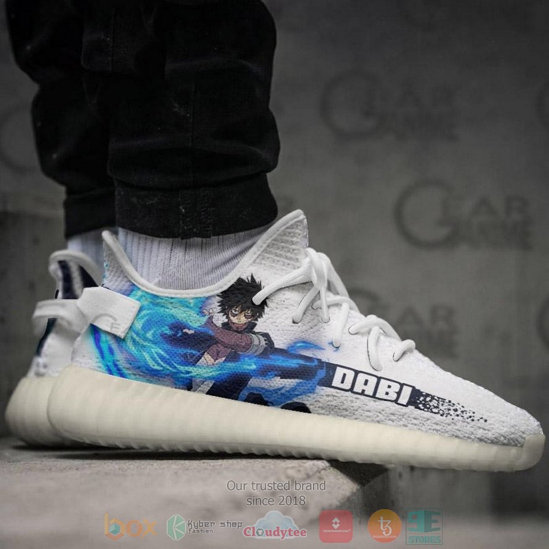 BEST Dabi My Hero Academia Yeezy Shoes Sneaker 5 Dabi My Hero Academia Anime Yeezy Shoes 1 2 3 4