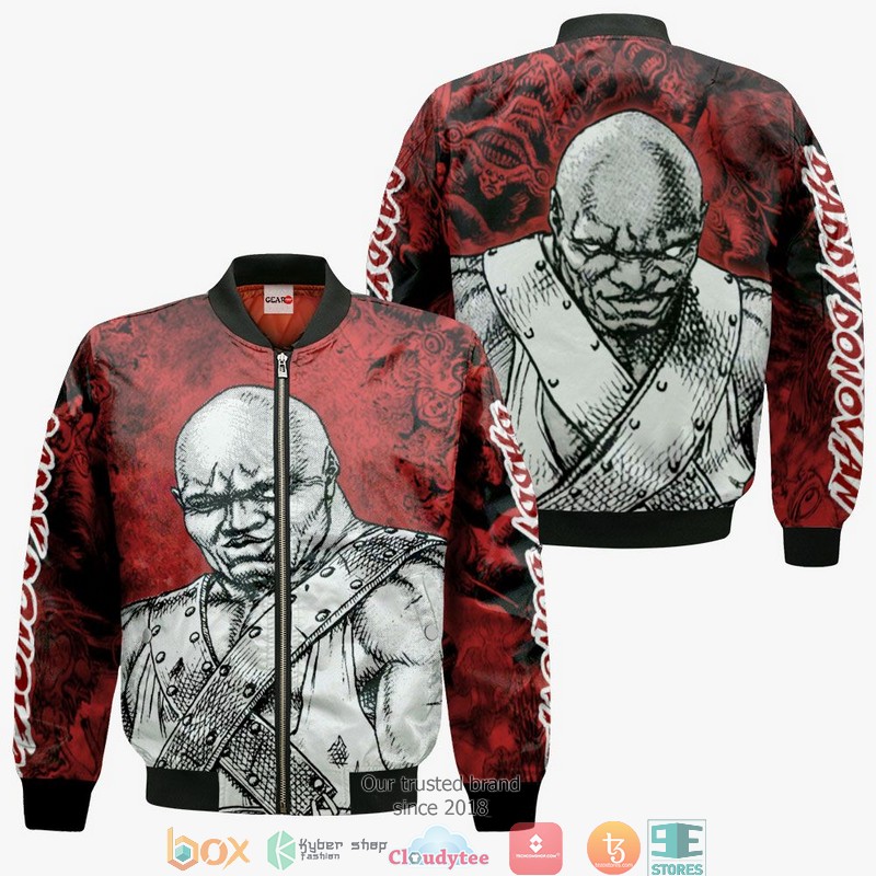 Daddy Donovan Berserk Anime 3d Hoodie, Bomber jacket 4 Daddy Donovan Berserk Anime 3d Hoodie Bomber jacket 1 2 3