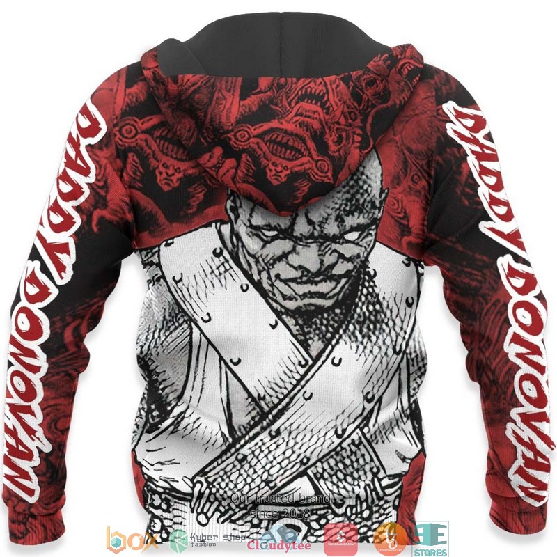 Daddy Donovan Berserk Anime 3d Hoodie, Bomber jacket 6 Daddy Donovan Berserk Anime 3d Hoodie Bomber jacket 1 2 3 4 5