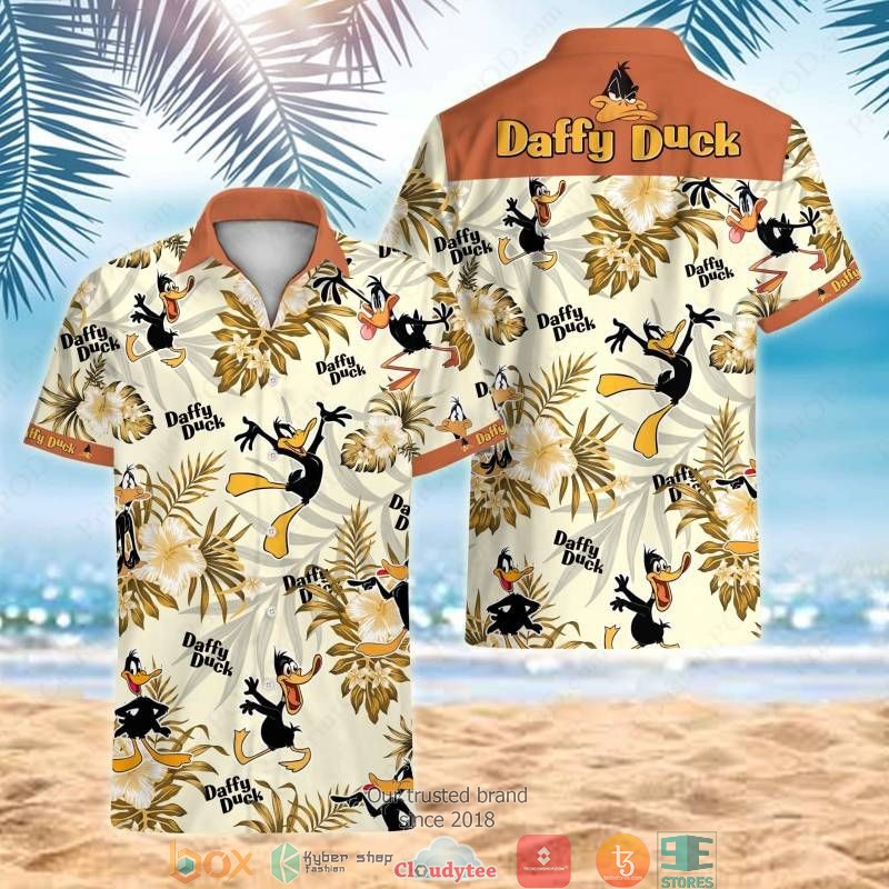 Daffy Duck Short Sleeve Hawaiian Shirt 1 Daffy Duck Short Sleeve Hawaiian Shirt