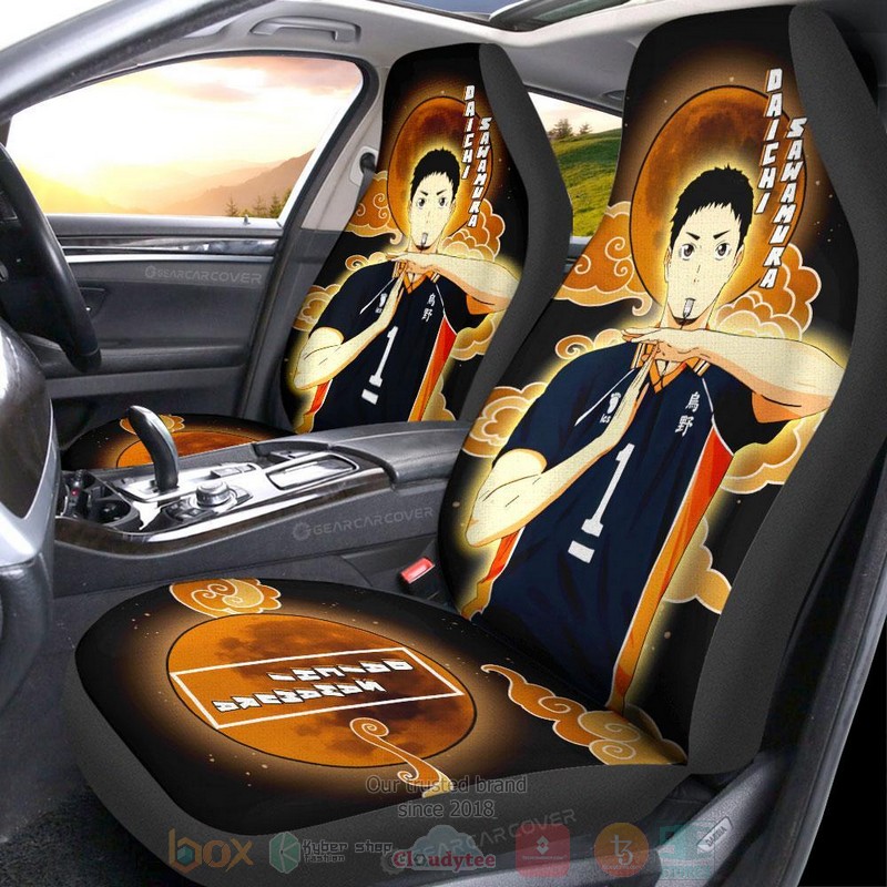 Daichi Sawamura Haikyuu Anime Car Seat Cover 1