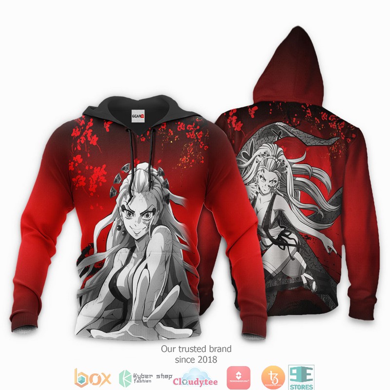 Daki Kimetsu Anime Merch Japan Art 3d Hoodie, Bomber jacket 3 Daki Kimetsu Anime Merch Japan Art 3d Hoodie Bomber jacket 1 2