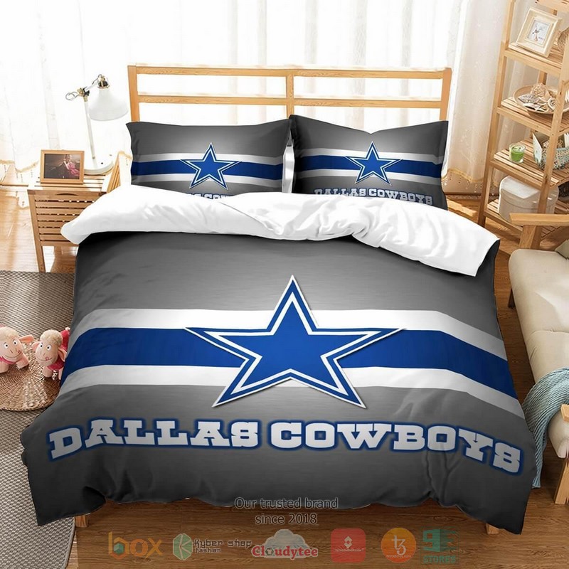 Dallas Cowboys NFL grey Bedding Set