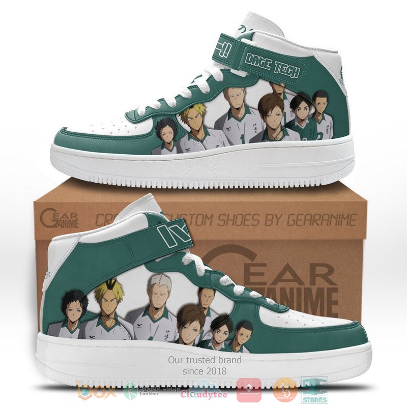 Date Tech High Haikyuu Anime High Air Force Shoes