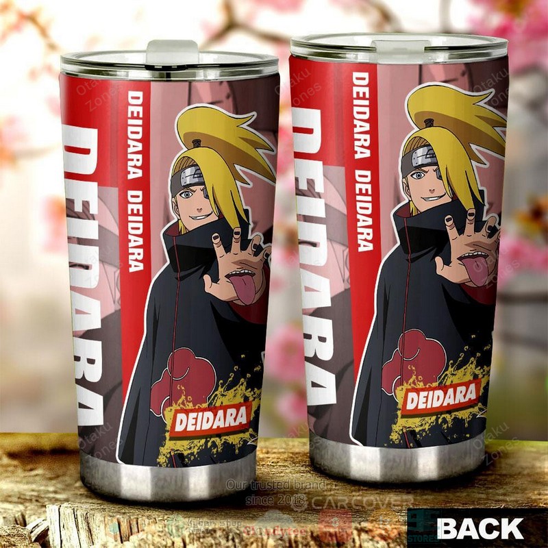 BEST Deidara Akatsuki Naruto Anime 3D Steel Tumbler 3 Deidara Akatsuki Naruto Anime Tumbler 1 2