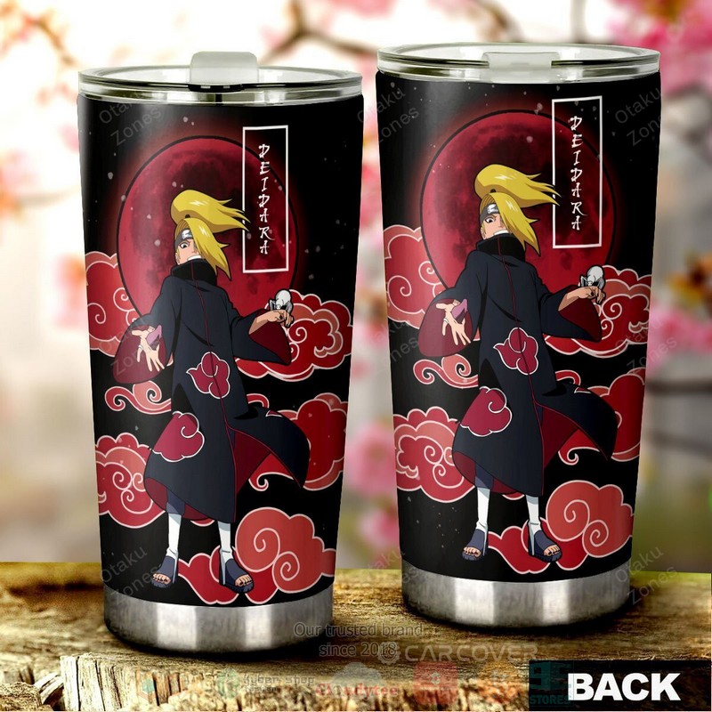 BEST Deidara Akatsuki Naruto Red Anime 3D Steel Tumbler 3 Deidara Akatsuki Naruto Red Anime Tumbler 1 2