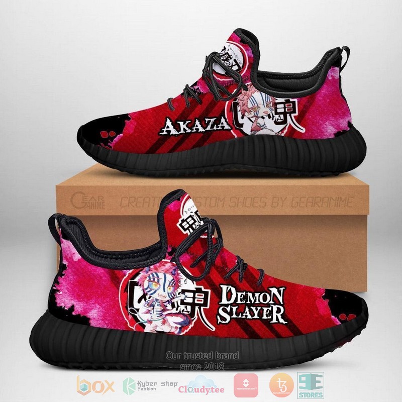 Demon Akaza Demon Slayer Anime Reze Shoes