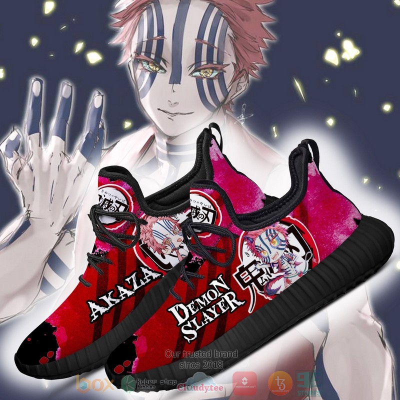 Demon Akaza Demon Slayer Anime Reze Shoes 1