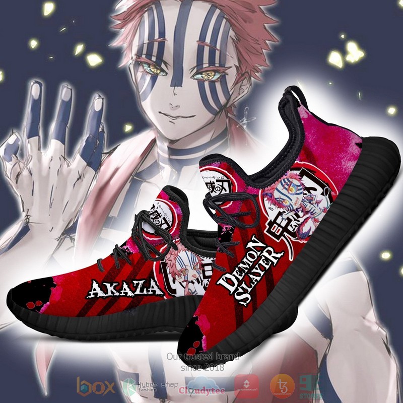 BEST Demon Akaza Demon Slayer Reze Shoes Sneaker 3 Demon Akaza Demon Slayer Anime Reze Shoes 1 2