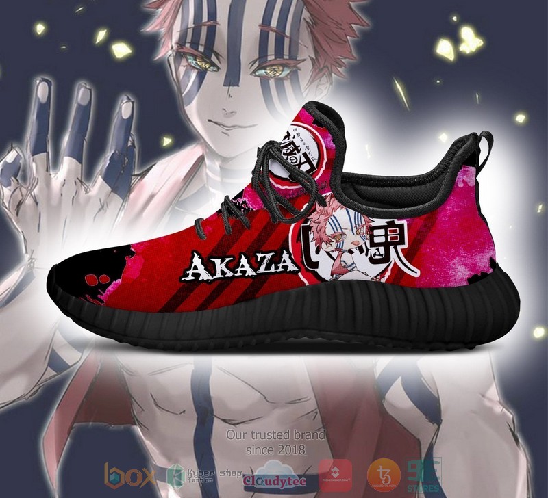 BEST Demon Akaza Demon Slayer Reze Shoes Sneaker 4 Demon Akaza Demon Slayer Anime Reze Shoes 1 2 3