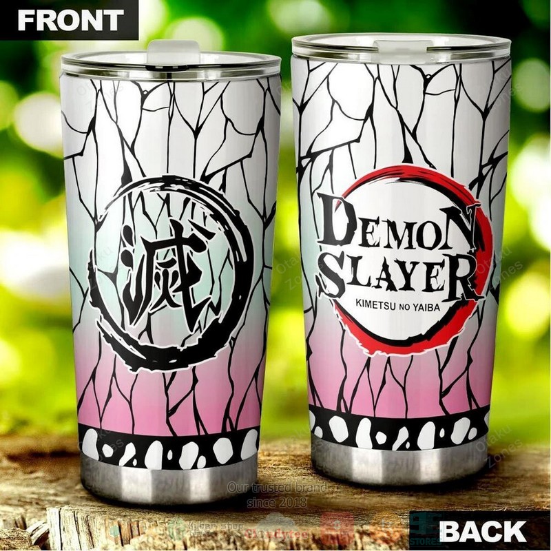 BEST Demon Slayer Shinobu Kocho Anime 3D Steel Tumbler 3 Demon Slayer Shinobu Kocho Anime Tumbler 1 2