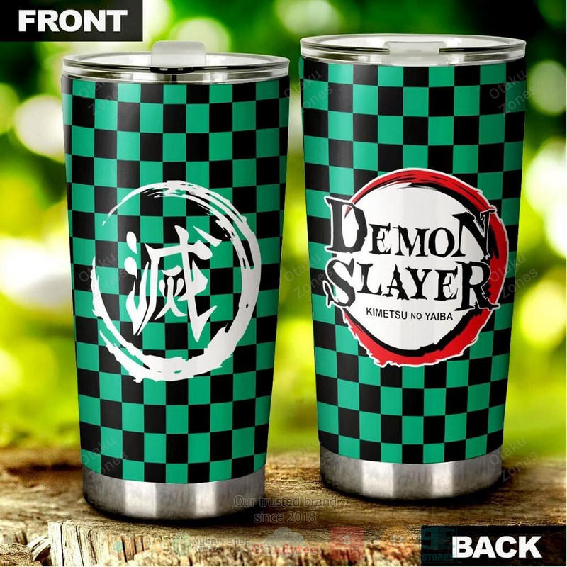 BEST Demon Slayer Tanjiro Anime 3D Steel Tumbler 3 Demon Slayer Tanjiro Anime Tumbler 1 2