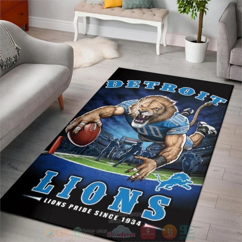 Detroit Lions Lions Pride Since 1934 NFL Area Rugs