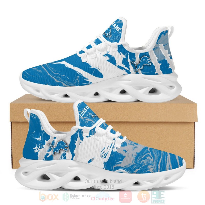 BEST Detroit Lions NFL American Custom Name Clunky Max Soul Sneakers