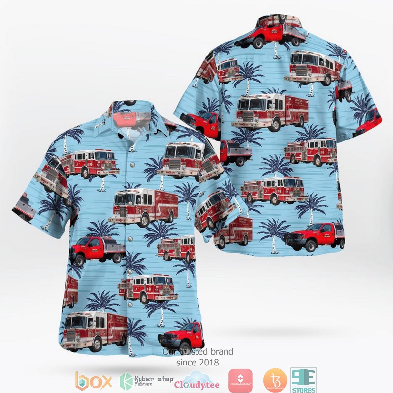 Dighton Massachusetts Dighton Fire Department Hawaii 3D Shirt