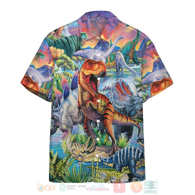 BEST Dinosaur Era Finding My T-Rex 3D Aloha Shirt word1