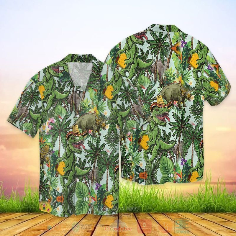 BEST Dinosaur Hawaii All Over Print Aloha Shirt 2 Dinosaur Hawaii Short Sleeve Hawaiian Shirt