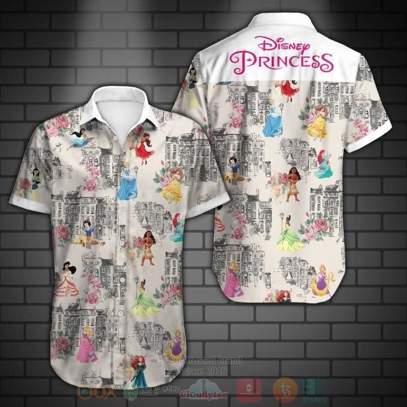 Disney Princess Short Sleeve Hawaiian Shirt