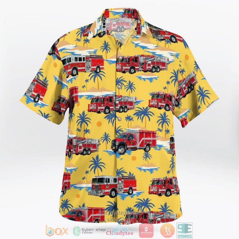 Dobbs Ferry Westchester County New York Dobbs Ferry Fire Department Hawaiian shirt word2