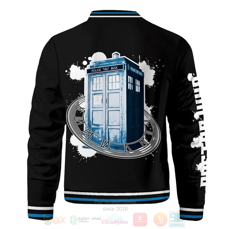 BEST Doctor Who Black-Blue 3D Zipper Bomber Jacket 3 BEST Doctor Who Black-Blue 3D Zipper Bomber Jacket word3