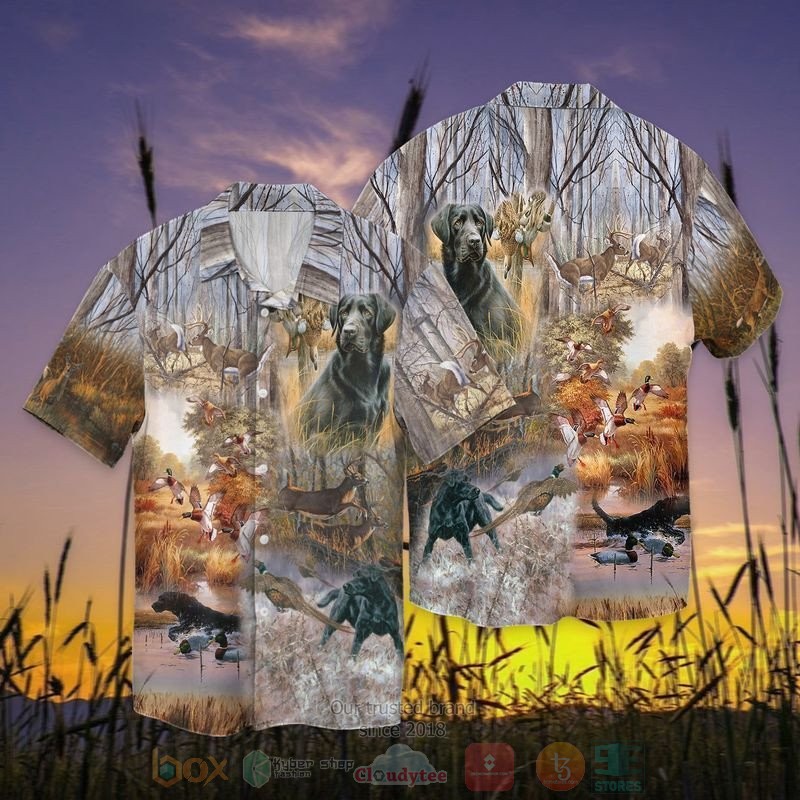 BEST Dog Hunting All Over Print Tropical Shirt 2 Dog Hunting Short Sleeve Hawaiian Shirt