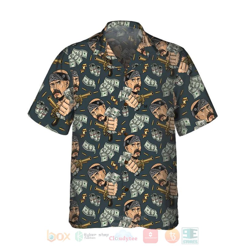 BEST Dollar Bill And Gun Fall For Me 3D Aloha Shirt word1