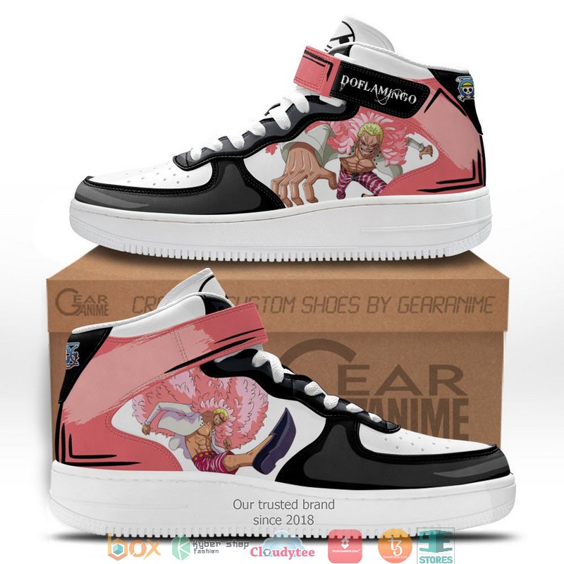 Donquixote Doflamingo One Piece Anime for Otaku High Air Force Shoes