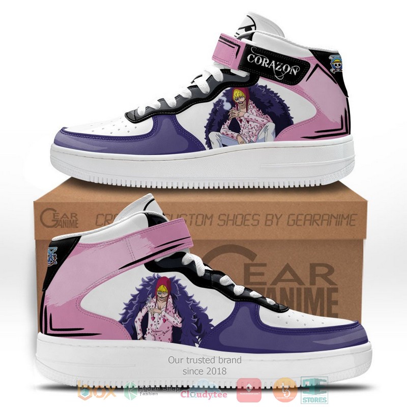 Donquixote Rosinante One Piece Anime High Air Force Shoes