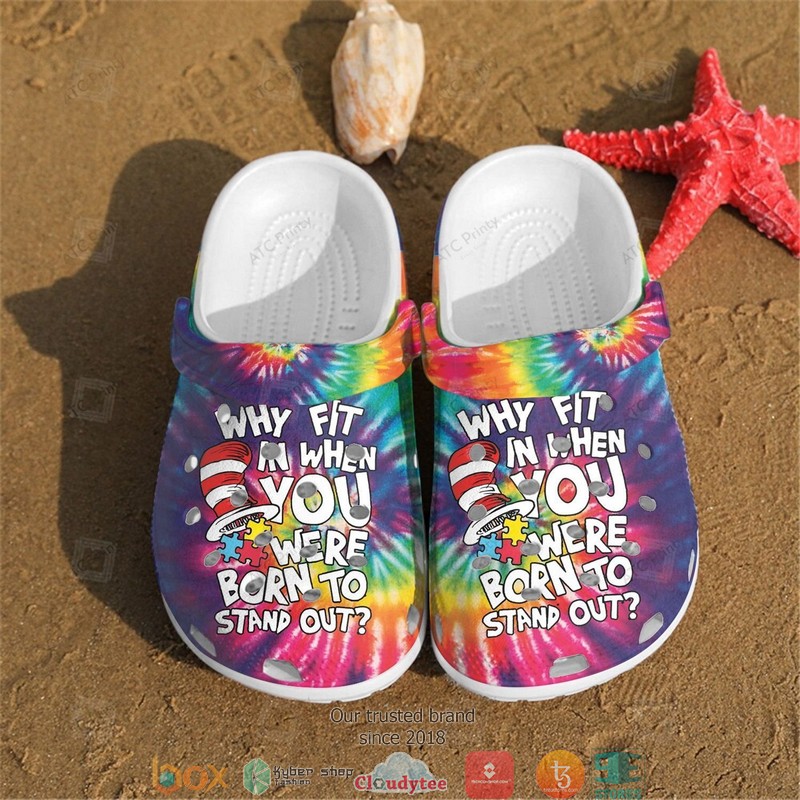 Dr Seuss Why fit in when you Crocband Clogs