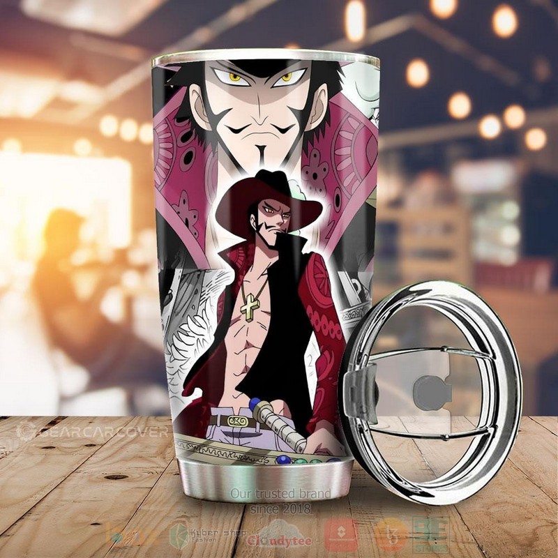 Dracule Mihawk One Piece Anime Tumbler