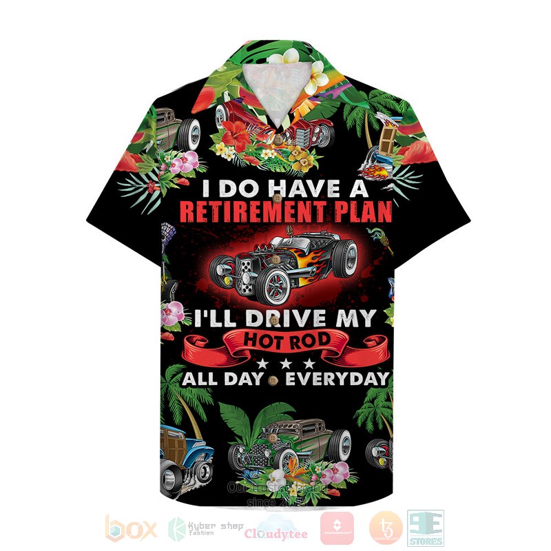 BEST Drag Racing Retirement Plan 3D Aloha Shirt